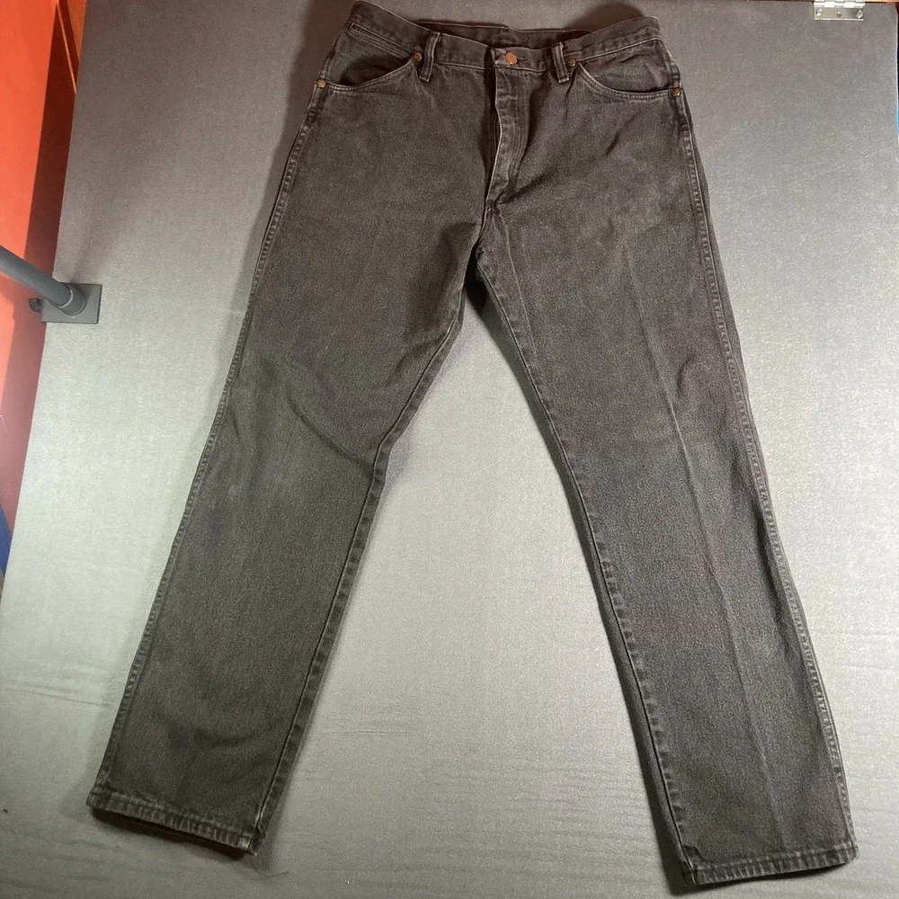 Vintage 90s Wrangler Cowboy Cut Jeans Men's 31x32 Black Made In USA
